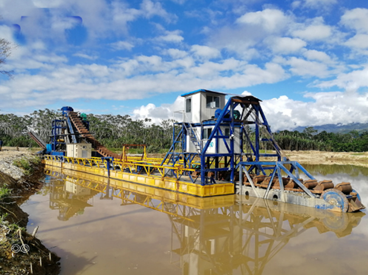 Bucket Chain Gold Dredge